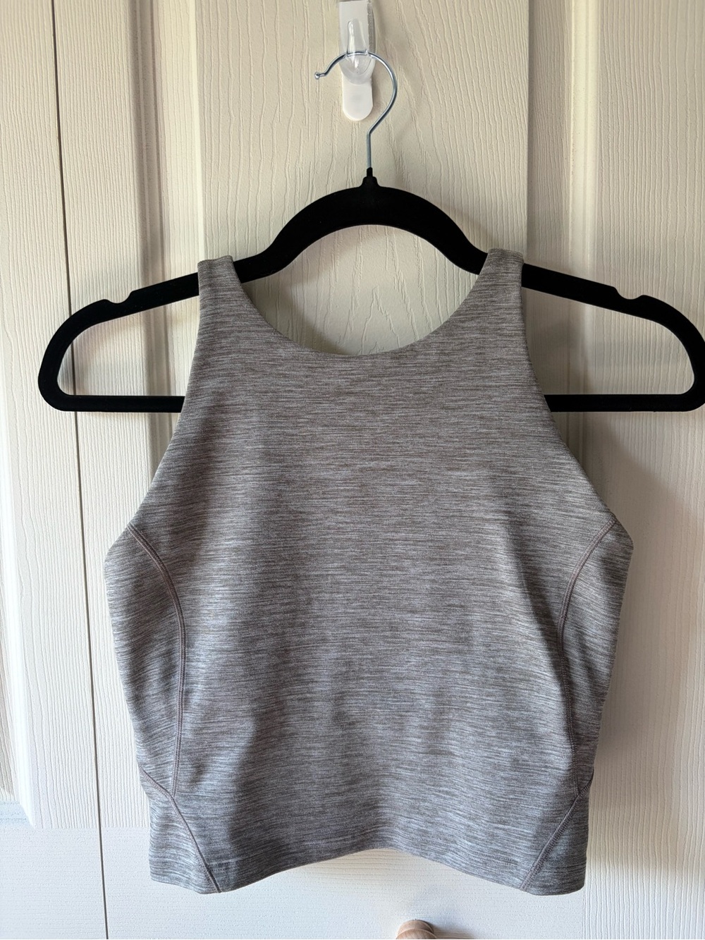 lululemon Heather Gray High-Neck Align Crop Tank